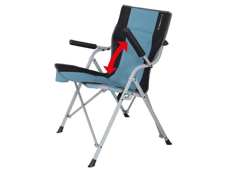 Eurotrail Vouwstoel Arras Staal Blauw-zwart 3 Eurotrail Vouwstoel Arras Staal Blauw-zwart - Afbeelding 3