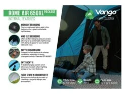 Vango Opblaasbare Tent Rome Air 650 Xl -Buiten Kamperen 11 4 vango opblaasbare tent rome air 650 xl eigenschappen binnenkant tesromeaim23tiq205