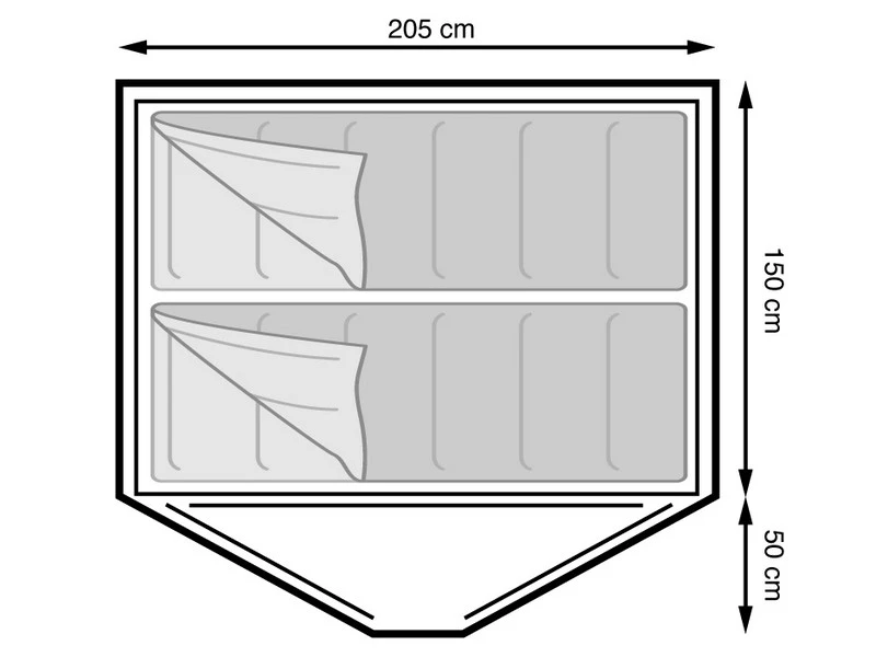 Eurotrail Koepeltent Campsite Festival Polyester 2 Eurotrail Koepeltent Campsite Festival Polyester - Afbeelding 2