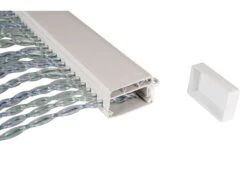 Vliegengordijn PVC Transparant-grijs-blauw -Buiten Kamperen 20 2 vliegendordijn pvc transparant grijs blauw 5309680