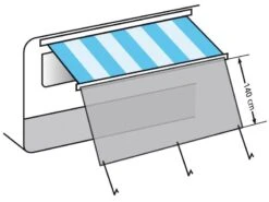 Eurotrail Sunblocker 400 X 140 Cm -Buiten Kamperen 25 3 eurotrail sunblocker 400 x 140 cm etct0025