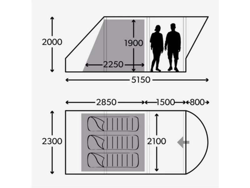 Dometic Opblaasbare Familie Tent Ftc Boracay 301 Tc 3 Dometic Opblaasbare Familie Tent Ftc Boracay 301 Tc - Afbeelding 3